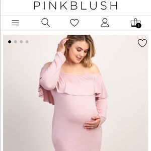 Plus size maternity dress